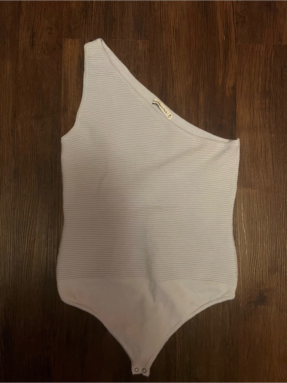Abercrombie & Fitch One-Shoulder Ribbed Bodysuit